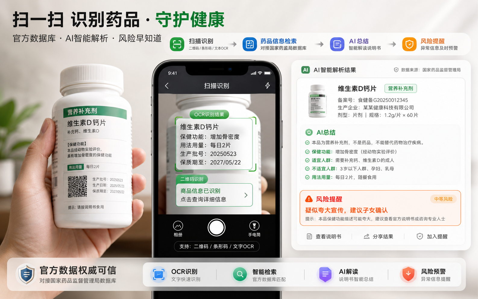 药品扫描识别界面